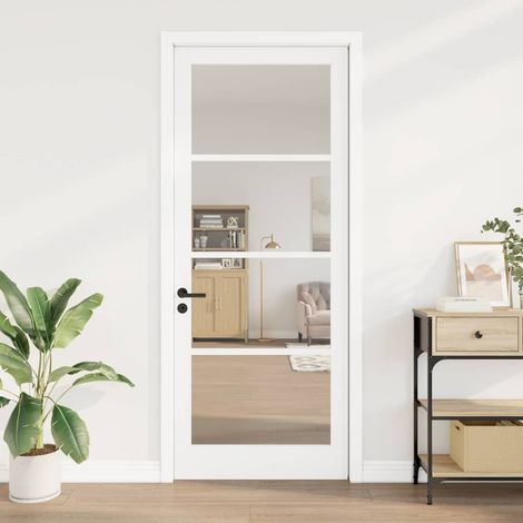 Porte intérieure-Portes d'entrée avec Verre ORKDAL Blanc 93 x 232 cm 467020 (1/4)