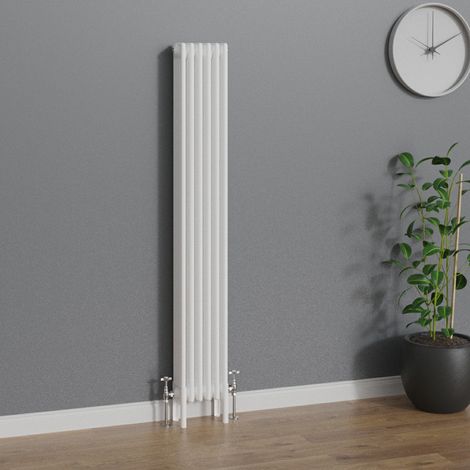 WarmeHaus Traditional Radiator 1800x290mm White Vertical 4 Column (1/5)