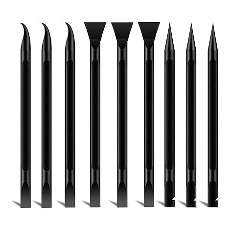 9pcs grattoirs et barres de levier en plastique sans rayure pour décapage et retrait - Outils de réparation multifonctions pour peinture, autocollants, nourriture, ménage (1/5)