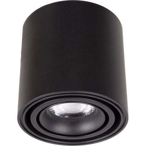 Spot soffitto tondo nero LED 7,5W 3000K FIX Maxlight (1/2)