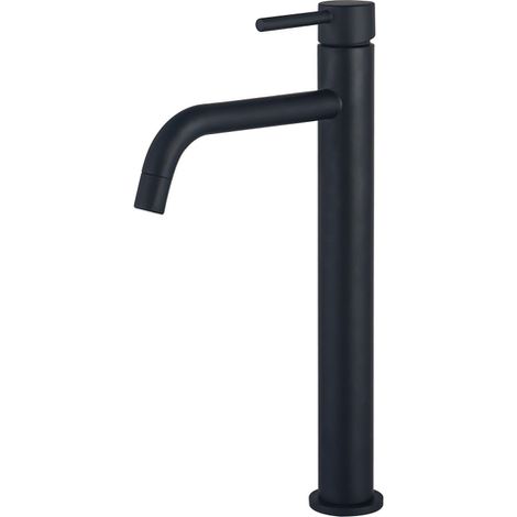 Fortifura Calvi Slim Mitigeur rehaussé lavabo 32.6cm Noir mat (1/5)