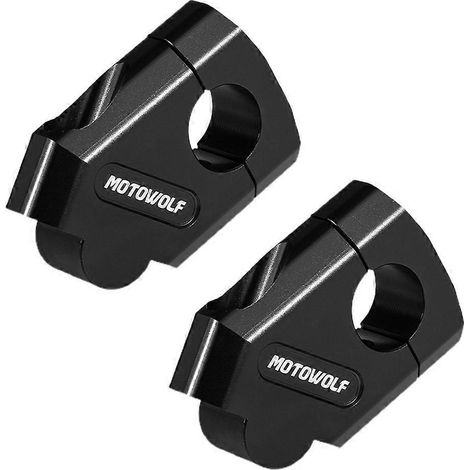 Paar 22mm 28mm Lenkererhöhungen für Offroad-Motorräder, Lenkerbefestigungswinkel, schwarze Lenkererhöhungen MDL3517B.