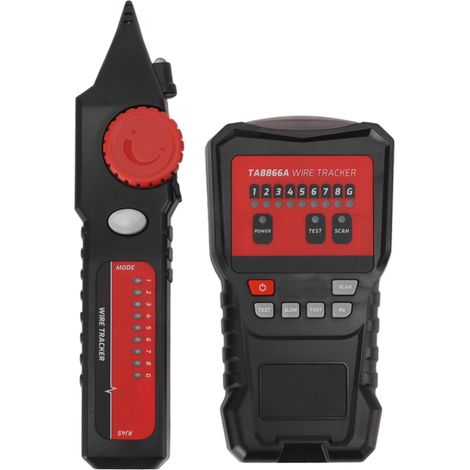 Détecteur de câbles électriques portable avec indicateur LED - Récepteur de recherche de câbles téléphoniques réseau