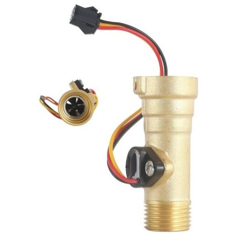 Water Heater Sensor, Water Flow Switch, Copper Liquid Heater Accessories, High-quality Replacement Part for 2gwh-24 Model, Ideal for Home, RV, Indoor, Outdoor, and Travel Use, 6.6 Cm (1/5)