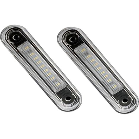 Feu arrière à LED pour plaque d'immatriculation, compatible avec Mercedes-Benz Classe E W124 W202 (référence A1288) (1/5)