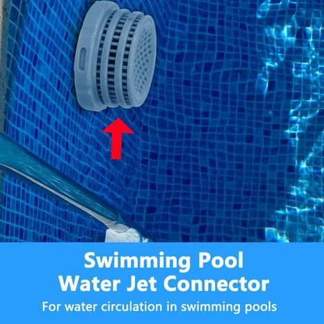 Intex Poolfilter-Anschlussset für Intex Pool-Ein- und -Auslass, 32 mm Durchmesser, Ersatzteil mit Innengewinde, verbessert die Wasserzirkulation (1/3)