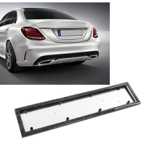 Kennzeichenhalter und -rahmen aus geschmiedeter Kohlefaser, entsprechend europäischen Normen, passend für Mercedes-Benz C-Klasse W205, W206, W203 und W204. (1/5)