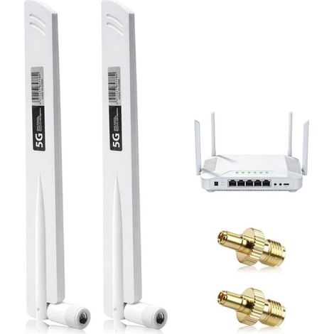 Antenne 4G/5G extérieure omnidirectionnelle 18 dBi avec amplificateur intégré – Gamme 600–6000 MHz, connectique SMA/TS9 (1/5)
