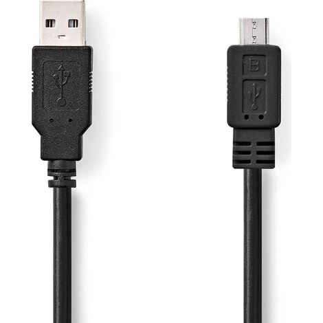 Cavo usb  usb 20  usb a maschio  usb micro b maschio  480 mbps  nichelato  300 m  rotondo  pvc  nero  scatola 43699691 43699691 43699691 43699691
