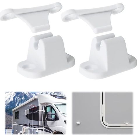Bloc porte caravane, serrure blanche, trous 35/48 mm, compartiment (1/5)