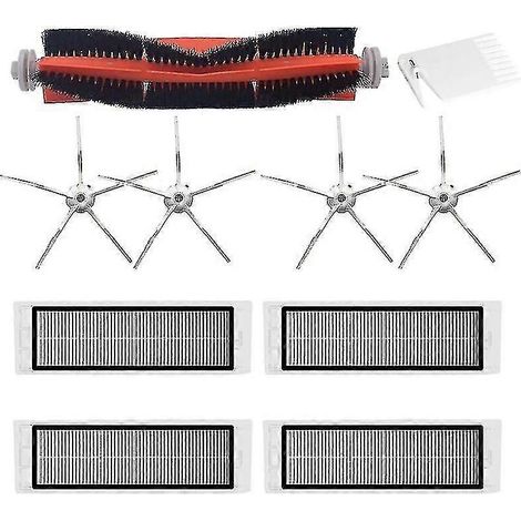 Pièces de rechange pour kit de robot Xiaomi Roborock S6 S60 S65 S5 Max S50 E25 E35 : filtre HEPA, chiffon de nettoyage, brosse principale