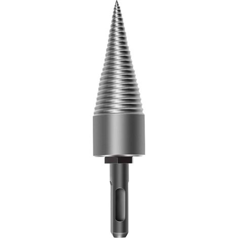 Embouts De Fendage De Bois Détachables, Tournevis À Cône De Perceuse Robuste Pour Perceuse Électrique Domestique, Tige Ronde De 32 Mm De Diamètre (1/5)