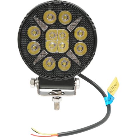 Proiettore LED rotondo con DRL 9-36V, 22W bianco-giallo, corpo in alluminio 108x108x38mm IP68 Breckner Germany (1/5)