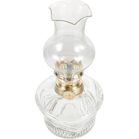 Lampe à Pétrole Vintage en Verre de 18 Cm, Style Rétro Élégant, Facile à Utiliser et Nettoyer, Décoration D'intérieur Salon (1/5)