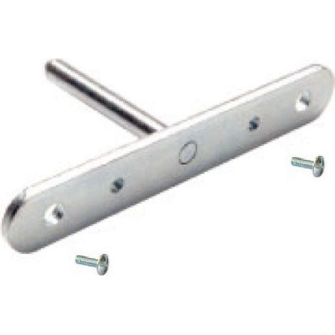 Support à tige en acier pour mur béton conçu pour solidifier les supports de tablettes Triade à visser Métal Meuble Placard Décoration Fixation Décoration DIY Maison Garage Taquet Tablette, 130 x 60mm (1/3)
