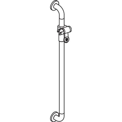 HEWI 477.33B120 95 Barre porte-douche Ser 477, mat (1/2)