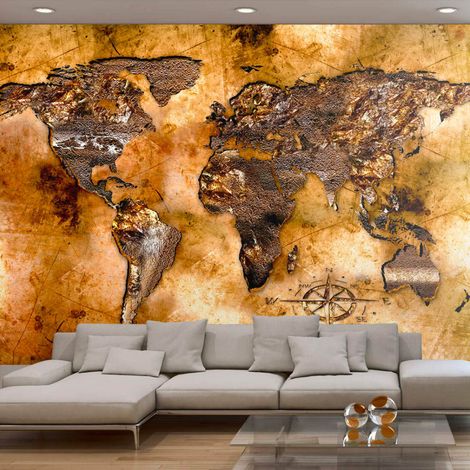 Papier peint continents opalescents - 350 x 245 cm (1/4)