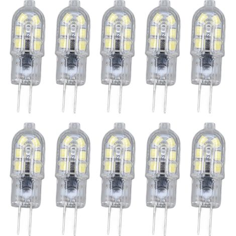 Ampoule LED G4 2835 transparente, 10 paquets, lampe à brancher, AC220V, pour armoire de camping-car, paysage, blanc 6500K