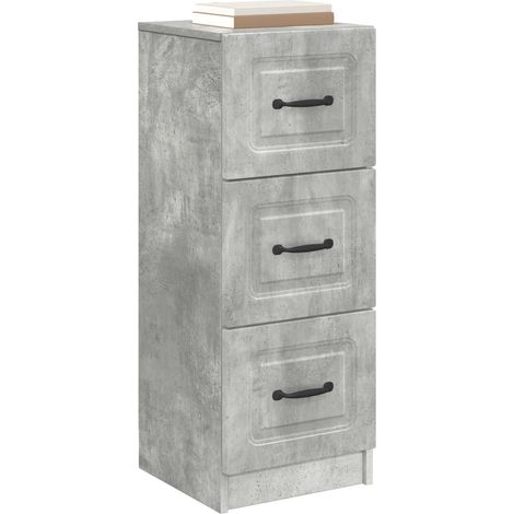 Maison Exclusive - Mobile con Cassetti Grigio Cemento 33 x 34,5 x 87 cm
