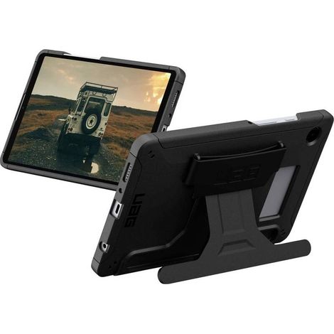 [GEBRAUCHT] B-Ware UAG Samsung Galaxy Tab A11 Case Scout with Handstrap & Kickstand  Rugged Military Grade Dropproof Protective Cover  Black (1/2)