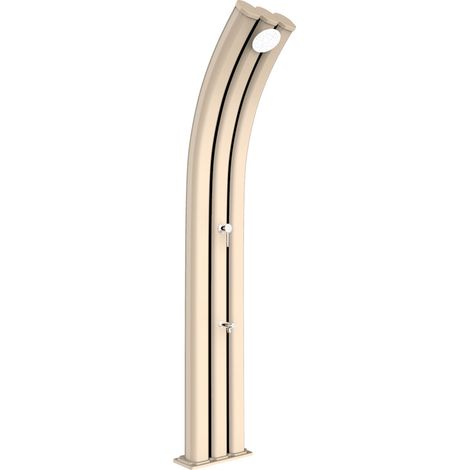 Doccia Solare da Giardino 75L Miscelatore e Lavapiedi Arkema Energy Pro Bianco Crema (1/5)
