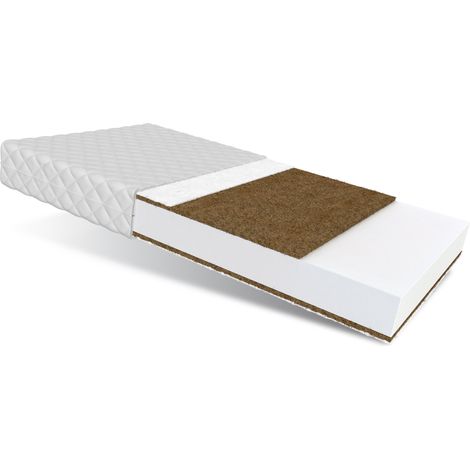 Matratze 60x120 cm Kaltschaum BABY COCO 2 Kokos Duo Klimafaser Polyurethanschaum H3 9 cm