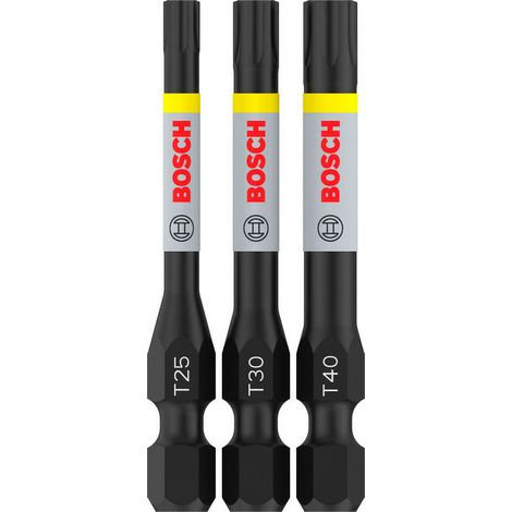 Bosch PRO Set de 3 embouts à chocs T25, T30, T40, 55 mm (1/5)