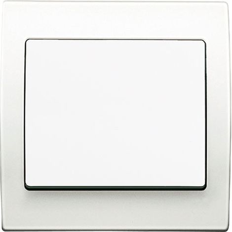 Va et Vient Blanc Delta Iris + Plaque basic Blanc