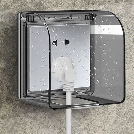 [NEVER USED] Outlet Cover Childproof 86 Model Universal Waterproof Socket Box 12.2×10.8×7.3 CM Waterproof Outdoor Sockets for Switch (1/4)