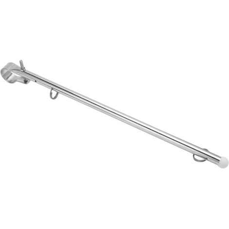Accessoires de quincaillerie pour mât de drapeau de bateau, beau et pratique, en acier inoxydable poli, fixation sur rail, pour yachts et autres bateaux. (1/5)