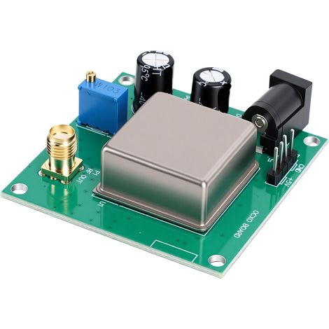 Générateur de fréquence de carte OCXO 10 MHz avec affichage en temps réel, interface SMA, haute stabilité pour les systèmes audio, décodeurs, sources de signaux (1/5)