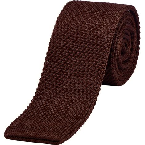 Cravate en tricot - 1 pièce - Maille fine 5 cm - Design moderne et élégant - Pour mariage bureau et fêtes - Longueur 150 cm (1/5)