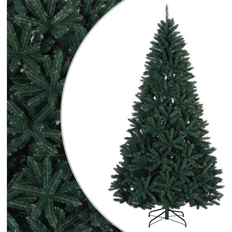 Árbol de Navidad artificial con ramas articuladas 240 cm PVC vidaXL