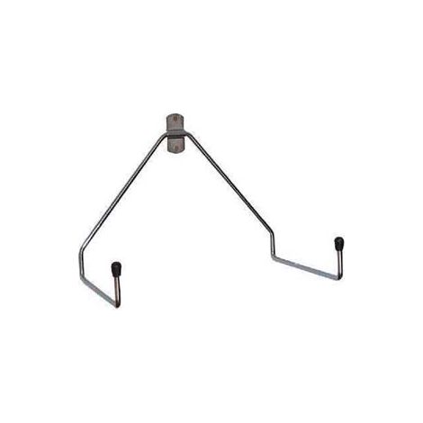 GANCIO PARETE PORTATUTTO A L DOPPIO ART.307- - cm.20x20x5h. - ø mm.8 - 8 pezzi