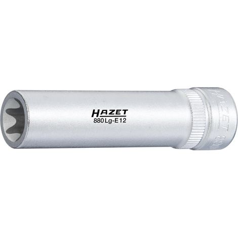 Hazet Steckschlüsseleinsatz 880LG-E12, 3/8 (10 mm) Vierkant hohl, Außen TX Profil, SW E12 (1/4)