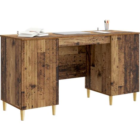 Maison Exclusive - Schreibtisch mit Regal Altholz 142,5 x 50 x 75