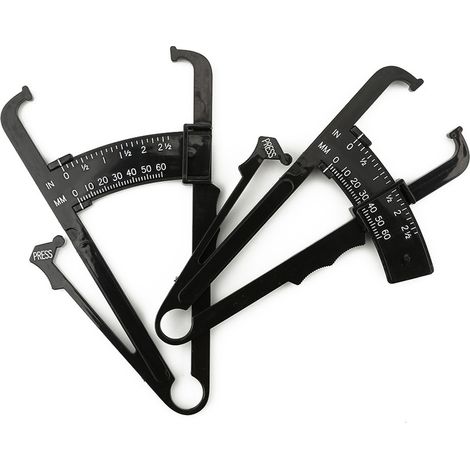 Pince A Plis Cutanes - Mesure De La Masse Grasse Et De L Imc - Portable Precis Pour Hommes Et Femmes - Lot De 2 (1/5)