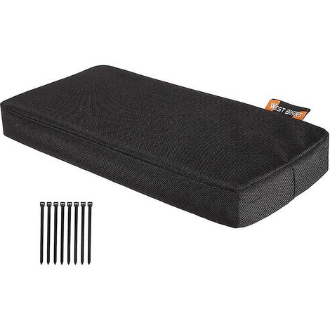 Coussin de siège arrière vélo, rembourrage épais, matelas arrière de bicyclette amovible et lavable, coussin pour porte-bagages