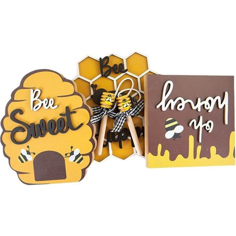 Ornement En Bois - Décoration Intérieure Pour Salon Chambre Ou Bureau - Idéal Pour Noël Halloween Et Décoration Annuelle - Lot De 6 Pièces (1/5)