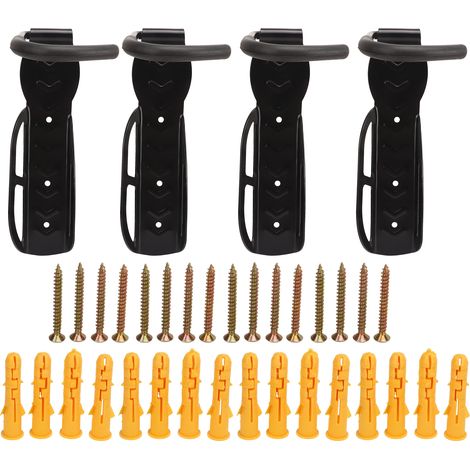 ganci verticali da parete per biciclette, portata fino a 30 kg, in acciaio, ideali per interni, garage e capannoni.