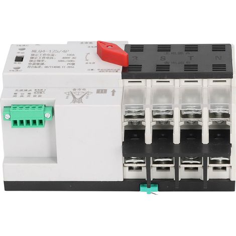 Commutateur de transfert automatique à double alimentation avec contrôleur milliseconde et couvercle NLQ4‑125/4P 100 A 400 V CA (1/5)