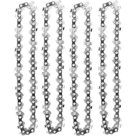 Chaine Tronconneuse - 4 Pouces - 28 Maillons - Pour Mini Tronconneuse Electrique Sans Fil - Lot De 4 (1/5)