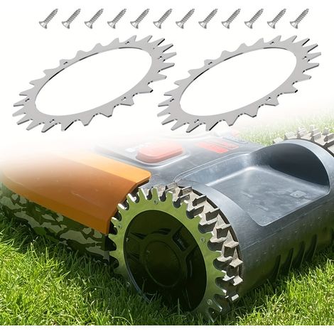 Lot de 1 — Pointes en acier inoxydable pour tondeuse — Compatible avec les modèles Worx S/M — Améliore l'adhérence de la tondeuse (1/5)