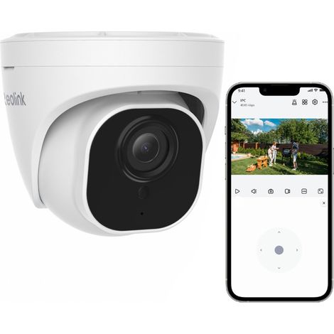 Reolink – Caméra de surveillance extérieure 5MP PoE – Vision nocturne IR 30m – Détection intelligente personne/véhicule – Étanche IP66