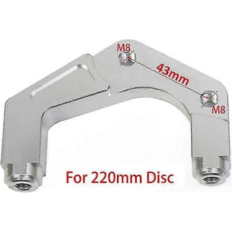 Étrier de frein à disque de moto Rpm Caliper, entraxe 82 mm, universel, pour disque flottant 200 mm/220 mm avec support adaptateur – support A 220 (1/5)
