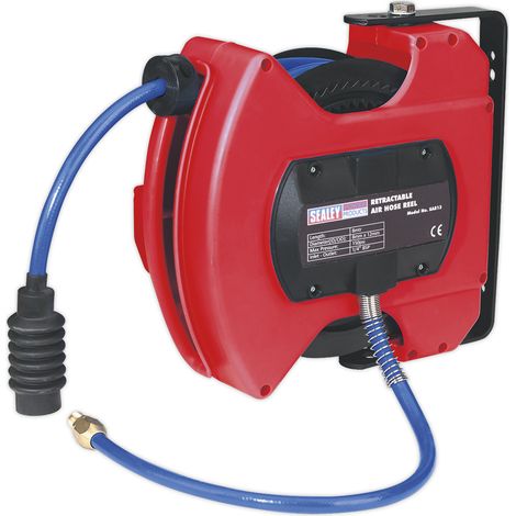 Sealey 10m Retractable PU Air Hose Reel 8mm ID SA813