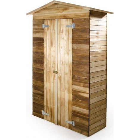 Armadio In Legno Da Giardino Esterno Medium 135X61X201 Cm - Biacchi Ettore (1/5)
