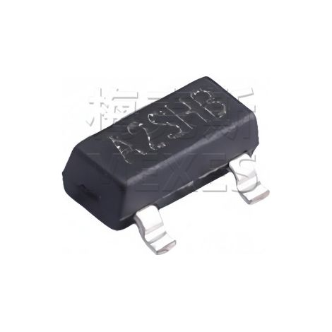 Elektronische Bauteile mit SOT-23-Chip, TWGMC SI2302 A2SHB Oberflächenmontagetransistor, siebgedruckter N-Kanal-MOSFET, 5 Stück geliefert.