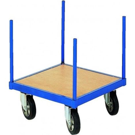 PROVOST - Plateau roulant Provost pour charges longues et lourdes - Structure acier/bois, bleu RAL 5005