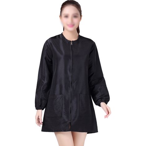 Smock Salon - Blouse Professionnelle Coupe-Chèveux Imperméable - Pour Coiffeur Manucure Grooming - Taille S M L (1/5)